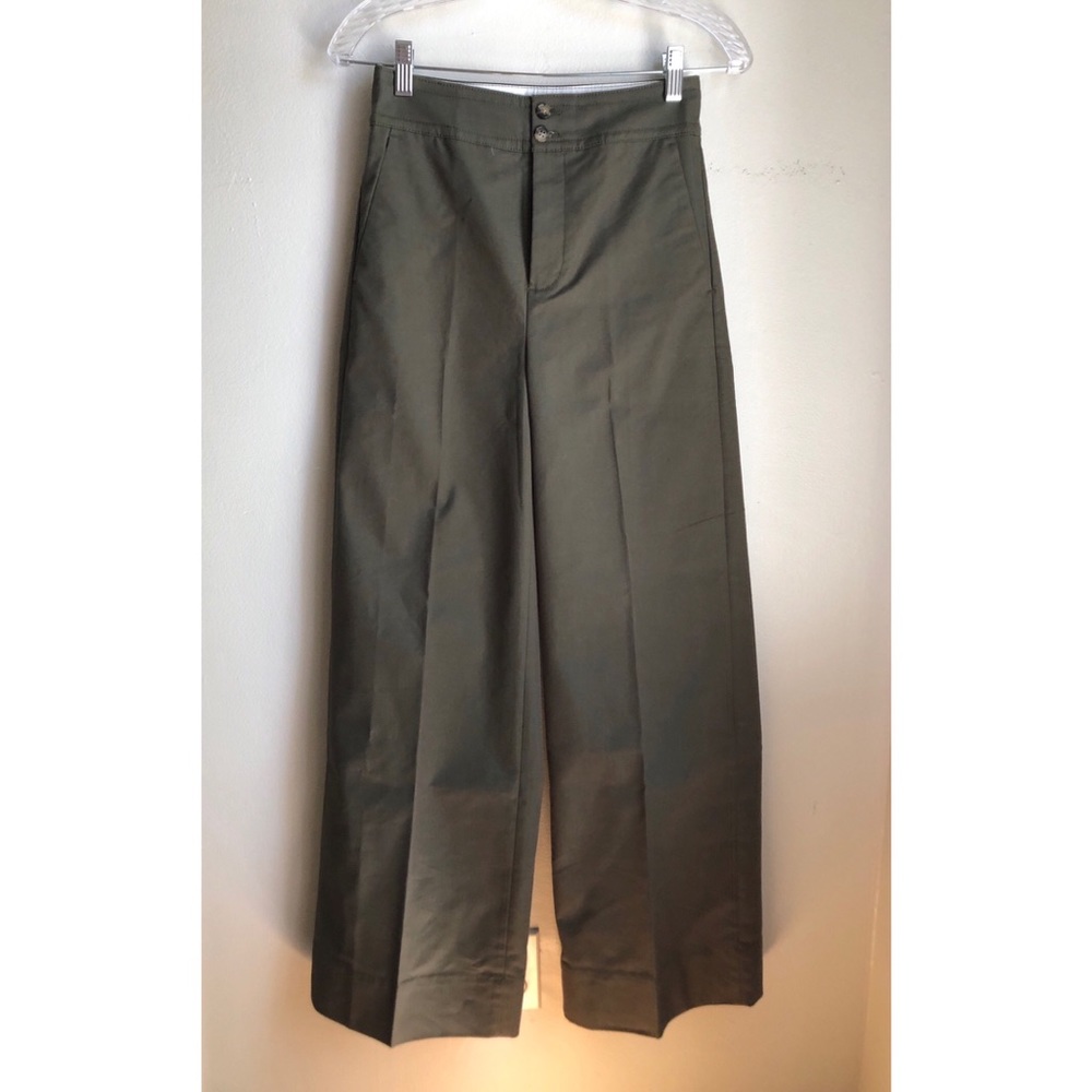 JCrew high waisted army green pants